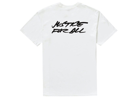 White Futura Logo Tee
