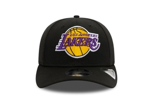 9FIFTY LA Lakers Black Stretch Snap Cap