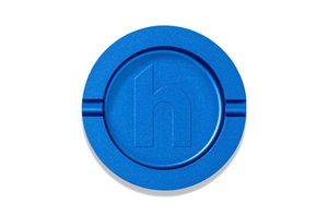 Blue Aluminum Ashtray
