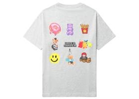 Multi Graphic Grey Tee