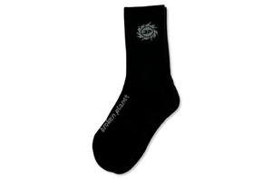 Soot Black Socks