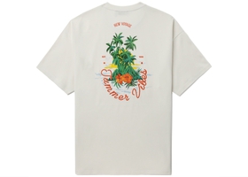 Summer Vibes Cream Tee