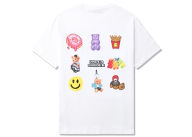 Multi Graphic White Tee