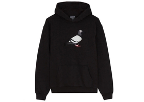 Pigeon Logo Black Hoodie