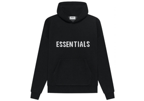 Black Knit Hoodie