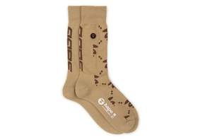 Moonface Patterned Beige Socks